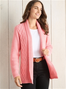 Edge to Edge Shawl Collar Cardigan