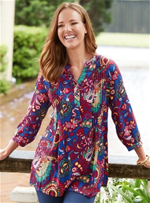 Pintuck Tunic