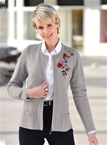 Embroidered Cardigan