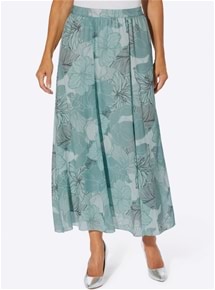 Mint Flowers Skirt