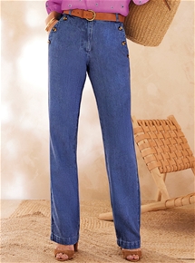 Button Detail Trousers