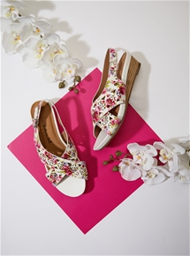 Embellished Low Heel Sandal