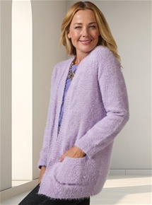 Long Sleeve Feather Cardigan