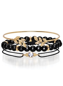 Goldtone Set of 3 Bracelet