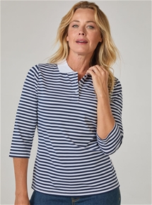 3/4 Sleeve Printed Polo